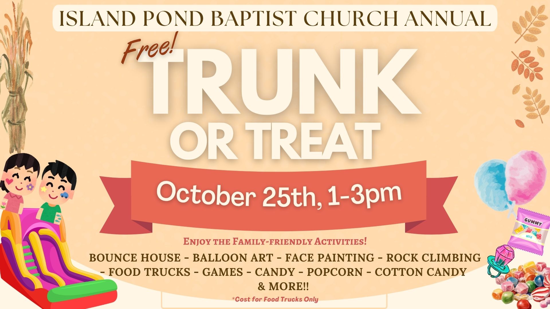 Trunk or Treat 2026 - Island Pond Baptist Church